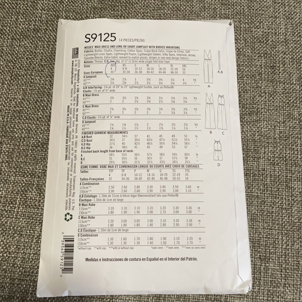 Simplicity Sewing 🧵 Pattern - Picture 2 of 2